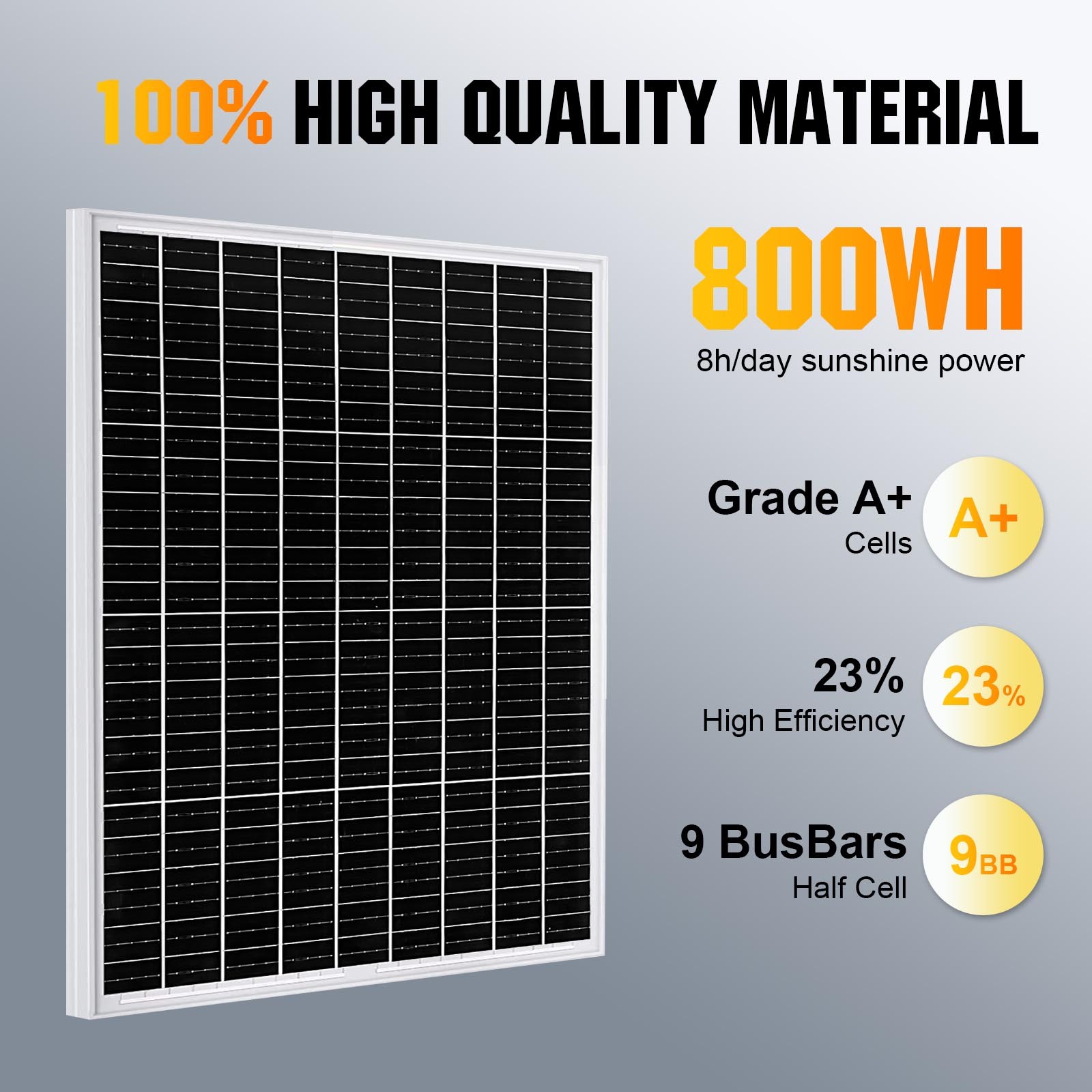 200W Solar Panel Kit 12V Solar off-grid Systems 30A MPPT Controller for RV Boat