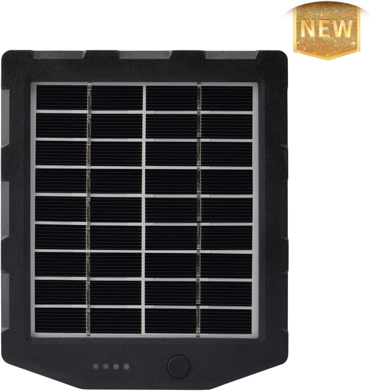 Panel solar para cámara de rastreo, kit de cargador solar de 12 V/1 A y 6 V/1,5