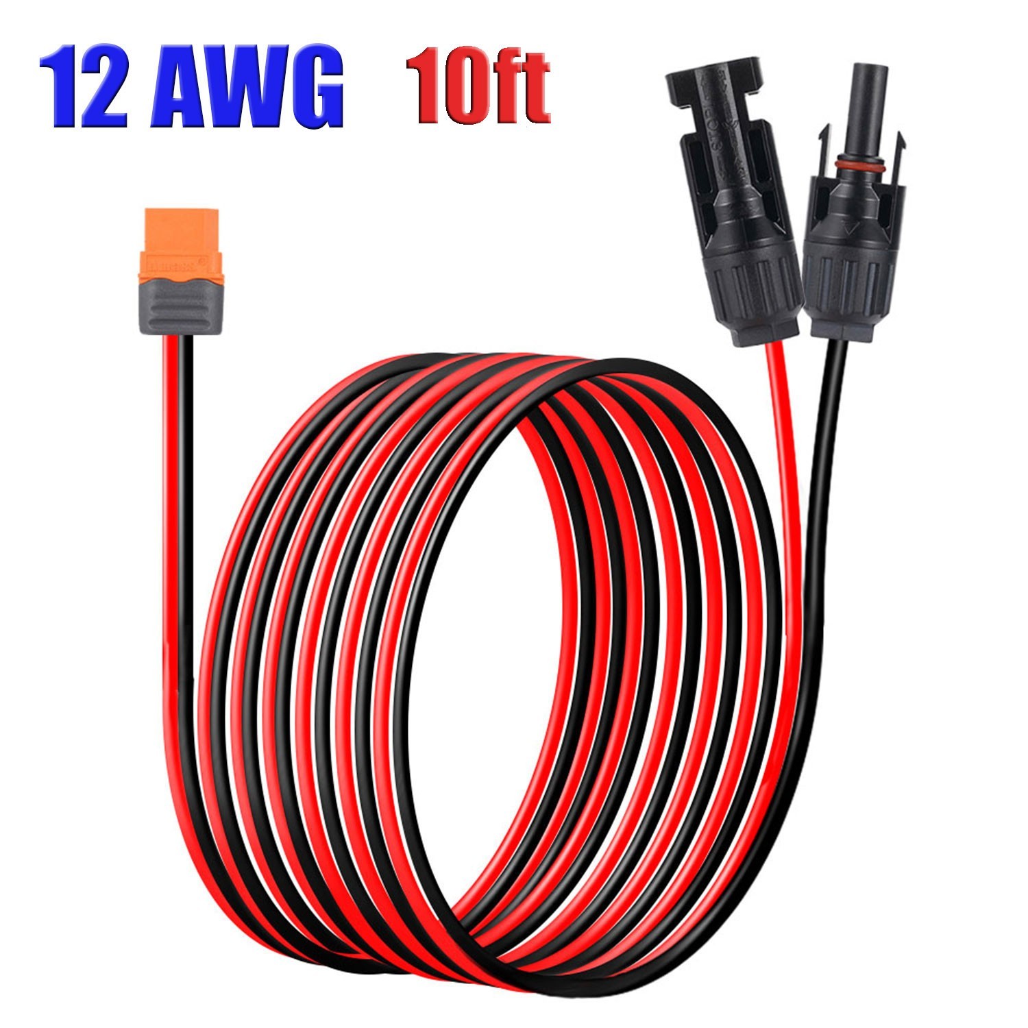 10 ft XT60i Female to Solar Connector Extension Cable Wire for Solar Generator