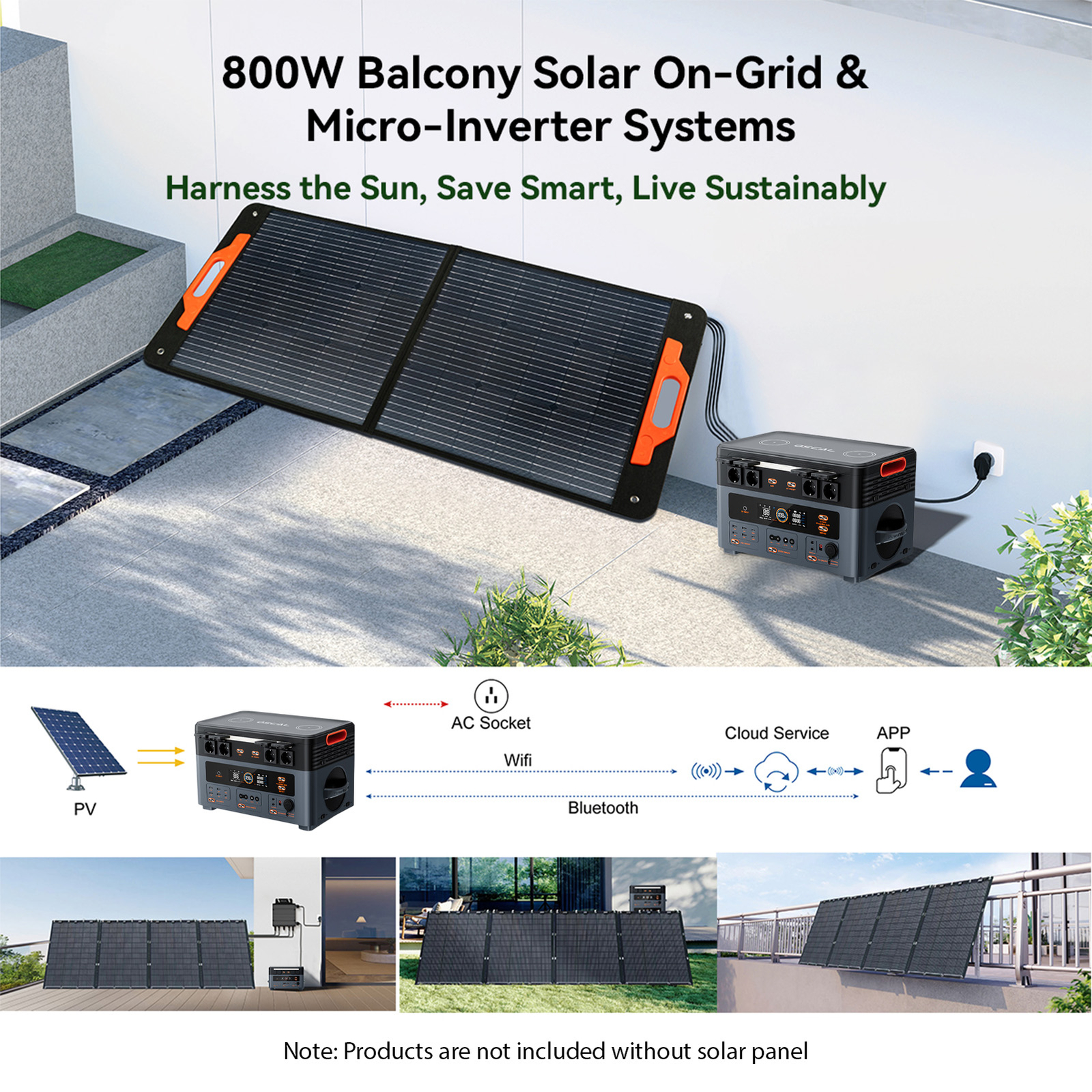 Portable Power Station 2400W 1872Wh Solar Generator Home Backup 16 Outputs U1Q6