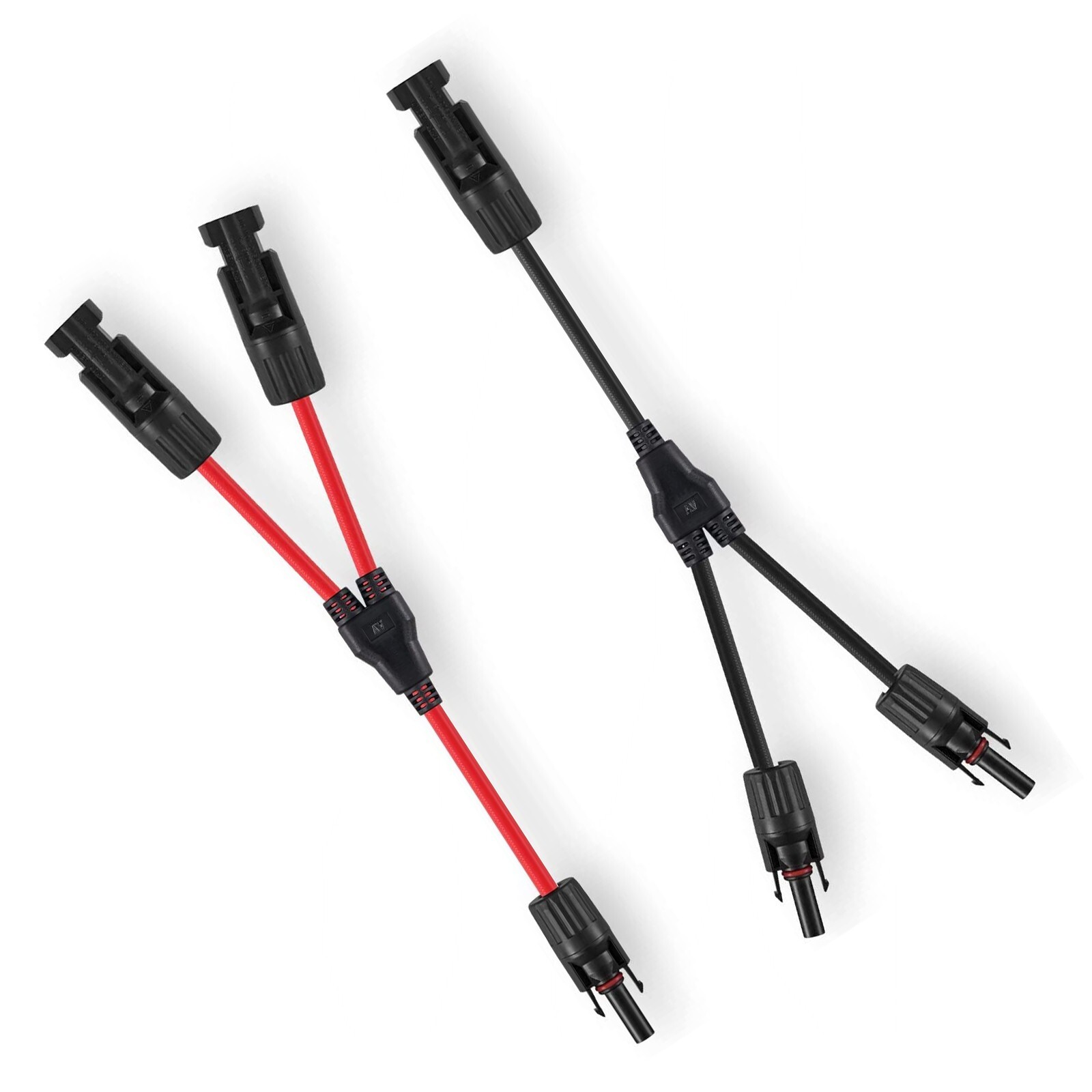 1pair 30A 1 to2 Y Branch Solar Panel Connector Cable Parallel Adapter Waterproof