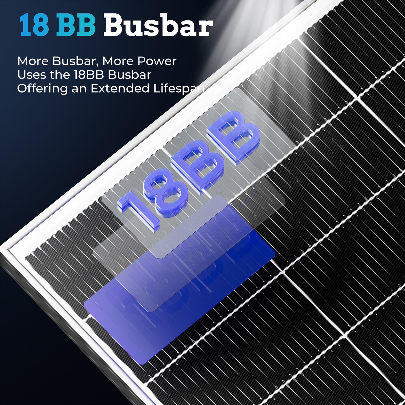 300W 600W 900W 1800W Mono Solar Panel 18BB Charg Off-Grid Battery Power RV Boat