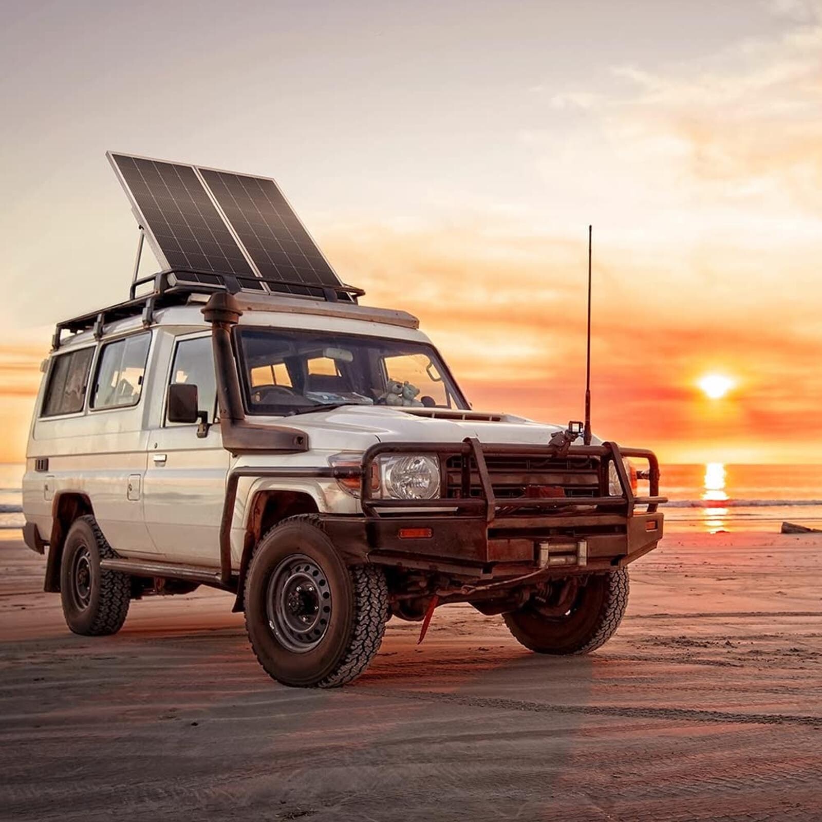 200W Mono Solar Panel 12V Charging Off-Grid Battery Power RV Home Boat Camp