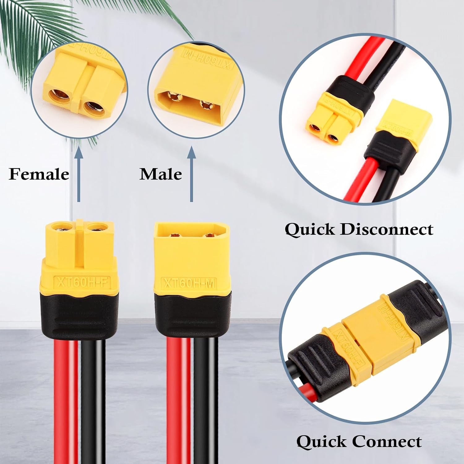 10FT XT60 Extension Cord for Power Station