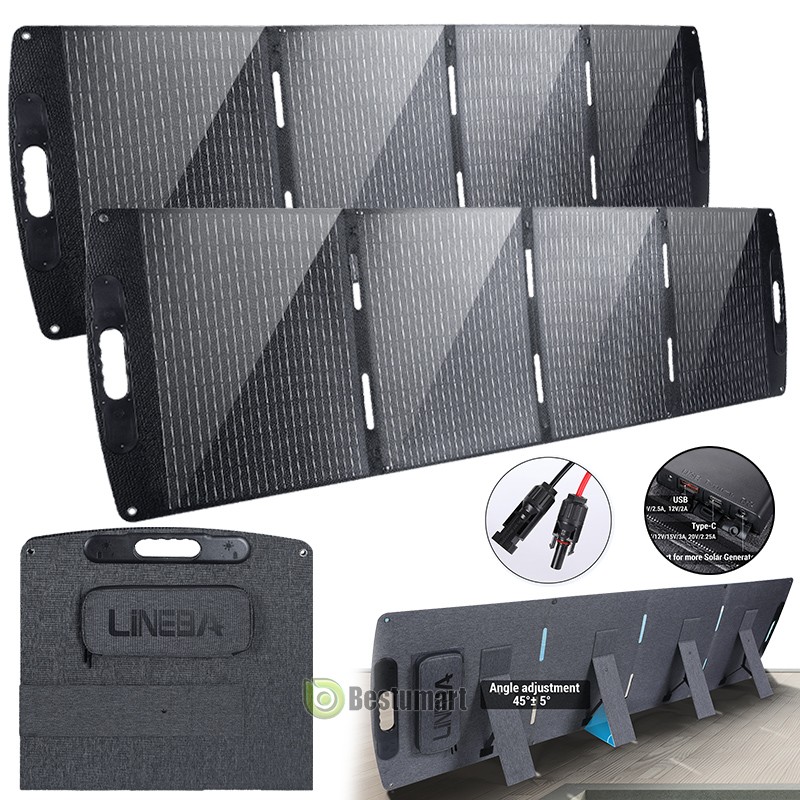Solar Panel 400W 200W 100W Portable Solar Charger Foldable for RV Camping Home