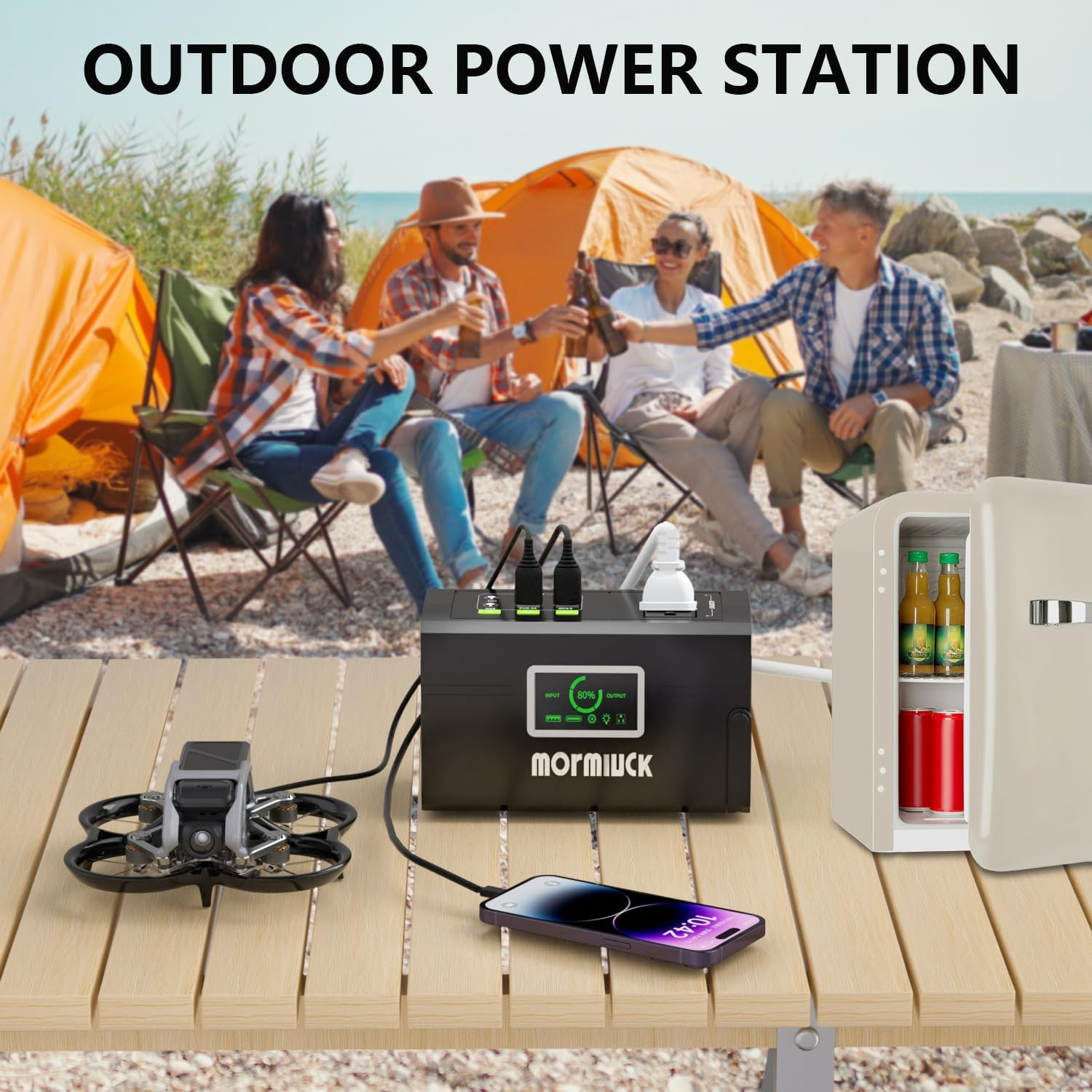 Portable Power Station127W (Peak 150W),88.8Wh Solar Generator, Portable Power Su