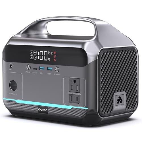 DARAN Power Station 600W 288Wh LiFePO4 Solar Generator
