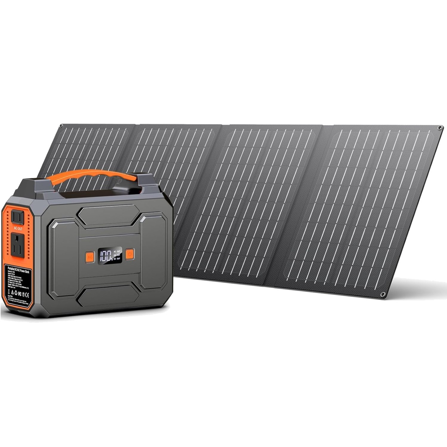 Portable Solar Generator Bundle 200W Peak/100W Rated