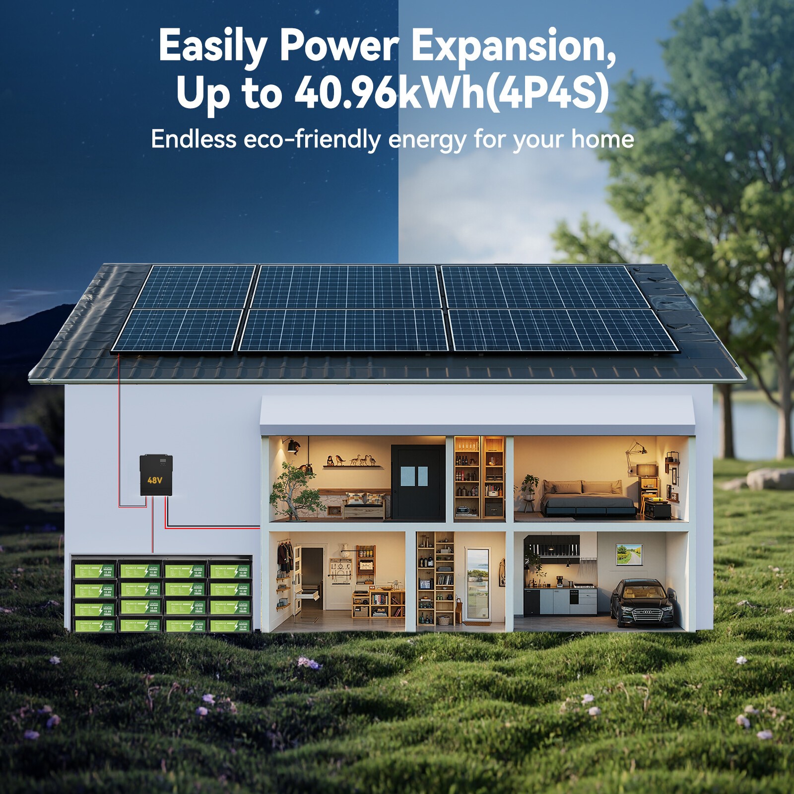 12V 200Ah LiFePO4 Battery Auto Grade 15000 Deep Cycles Lightweight Solar RV