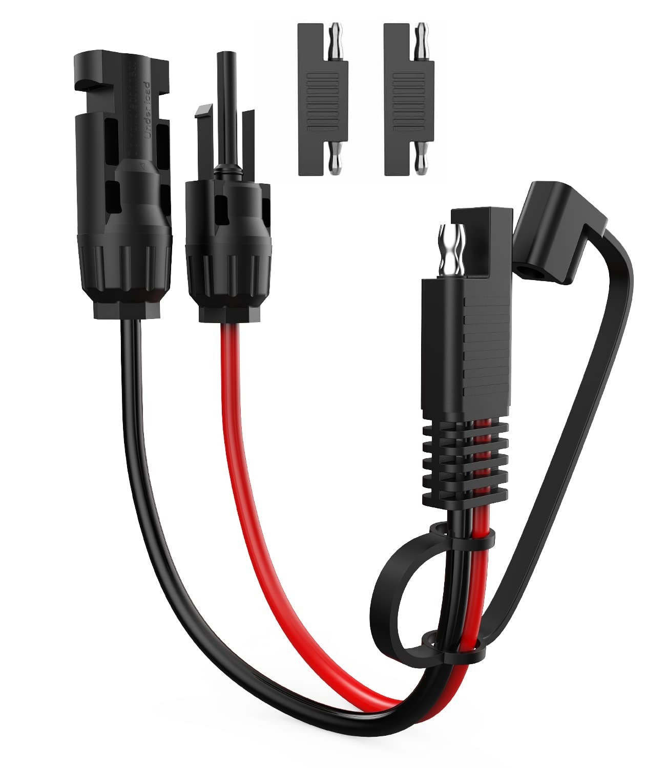 Plug and Play 10AWG Solar Extension Cable – 30cm SAE Connectors, Waterproof Cap