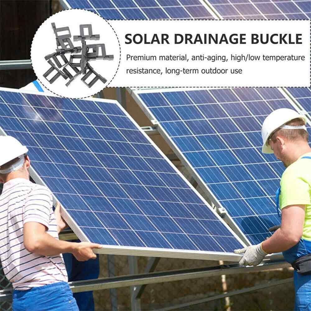 Photovoltaic Panel Water Guide Mud Clamp Solar Panel Water Drain Remove Clip
