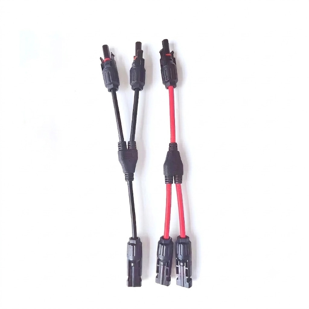 Solar Panel Y Branch Cable Connection Waterproof Adapter Connector Extension