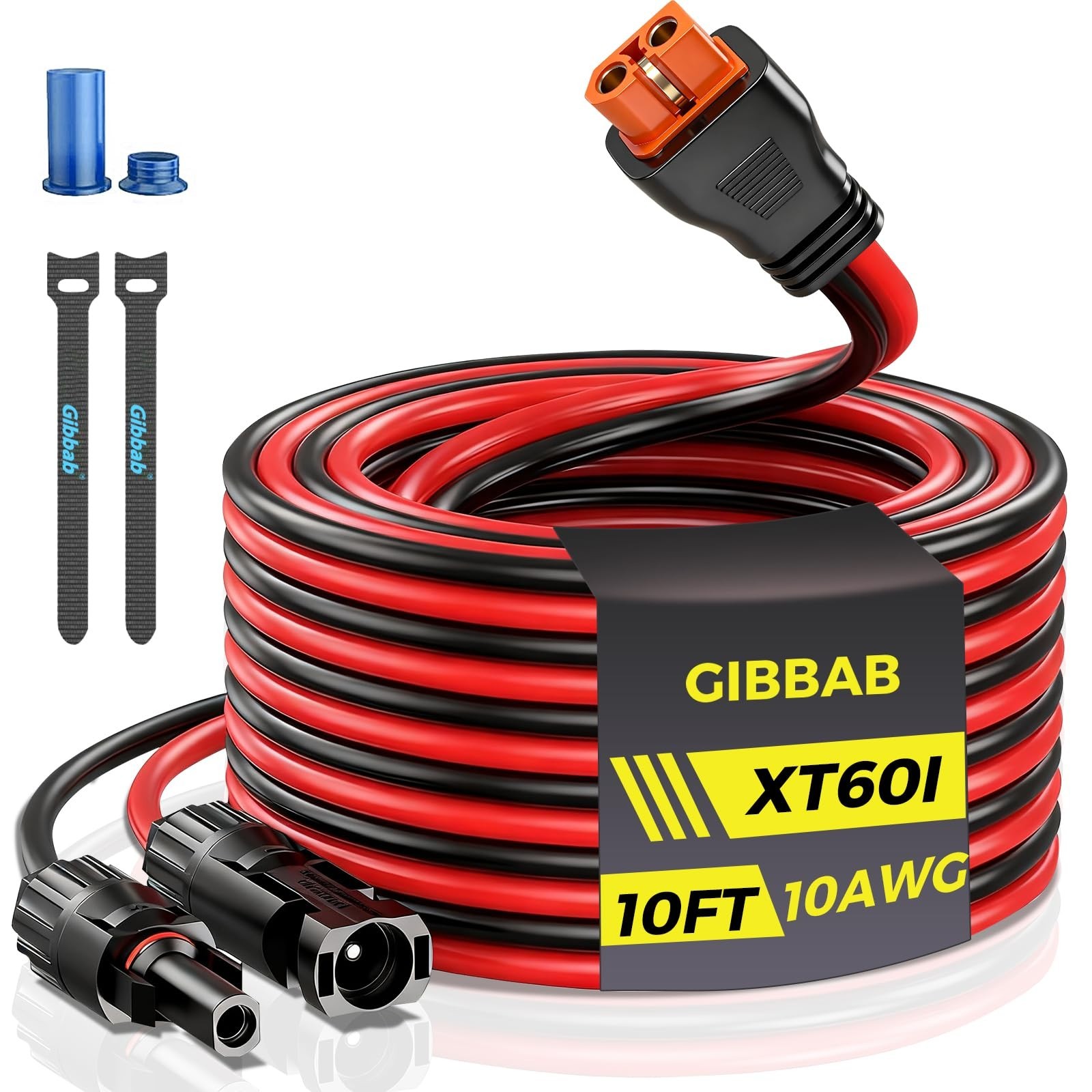 10FT 10AWG Solar Panel Connector to XT60i Adapter Cable for LiFePO4 Battery RV G