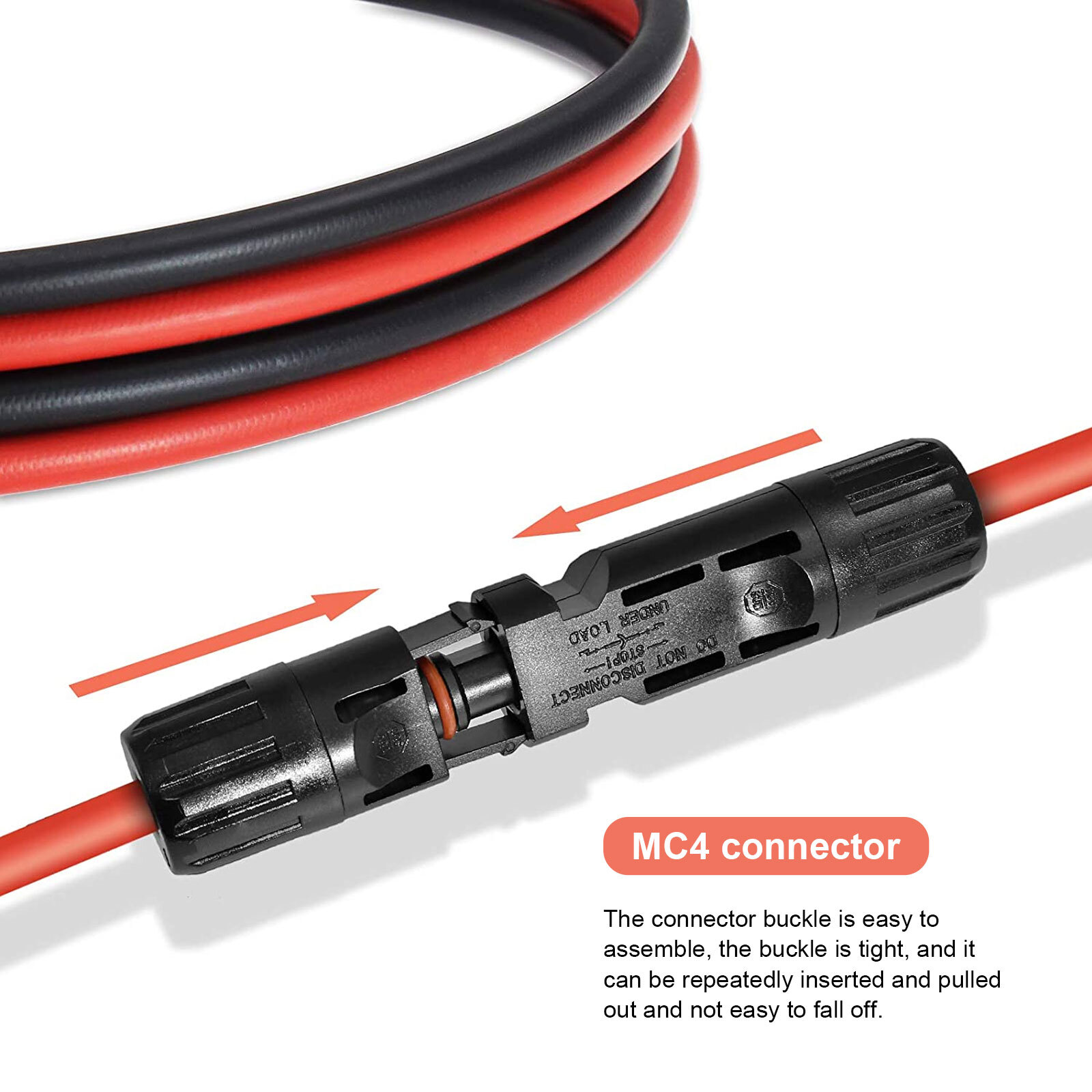 Solar Panel Extension Cable Wire Connector Set 6mm² 4mm² Cable PV Modul Adapter
