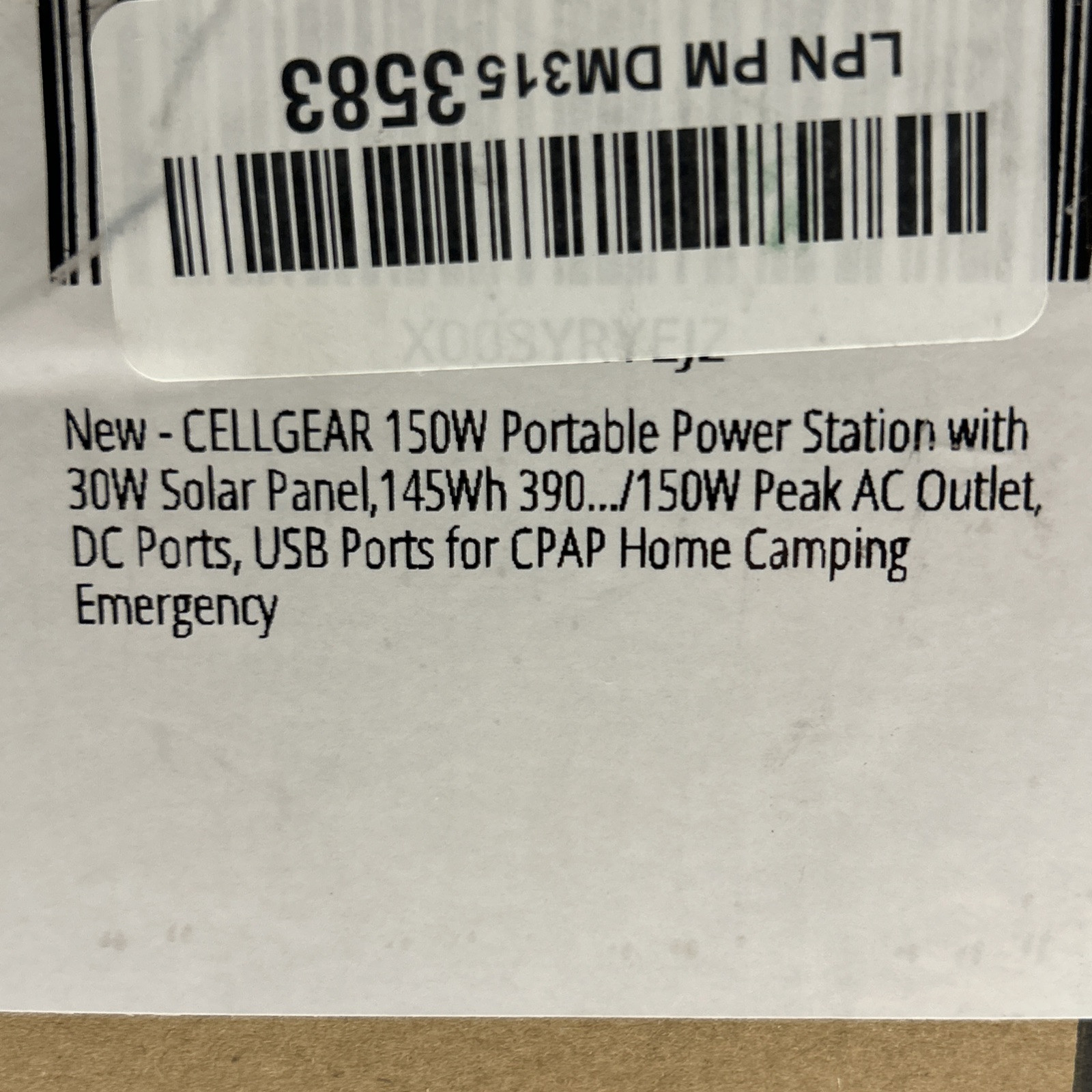 Cellgear 150W Portable Power Station with 30W Solar Panel,145Wh 39000mAh Camping