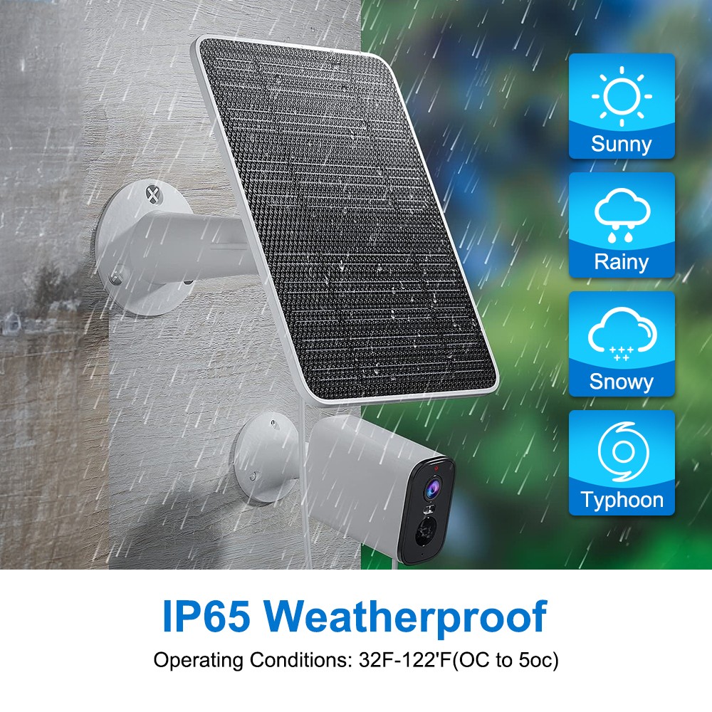 4W Outdoor Solar Panel for USB Power CCTV Camera Security Cam Battery Charger 5V