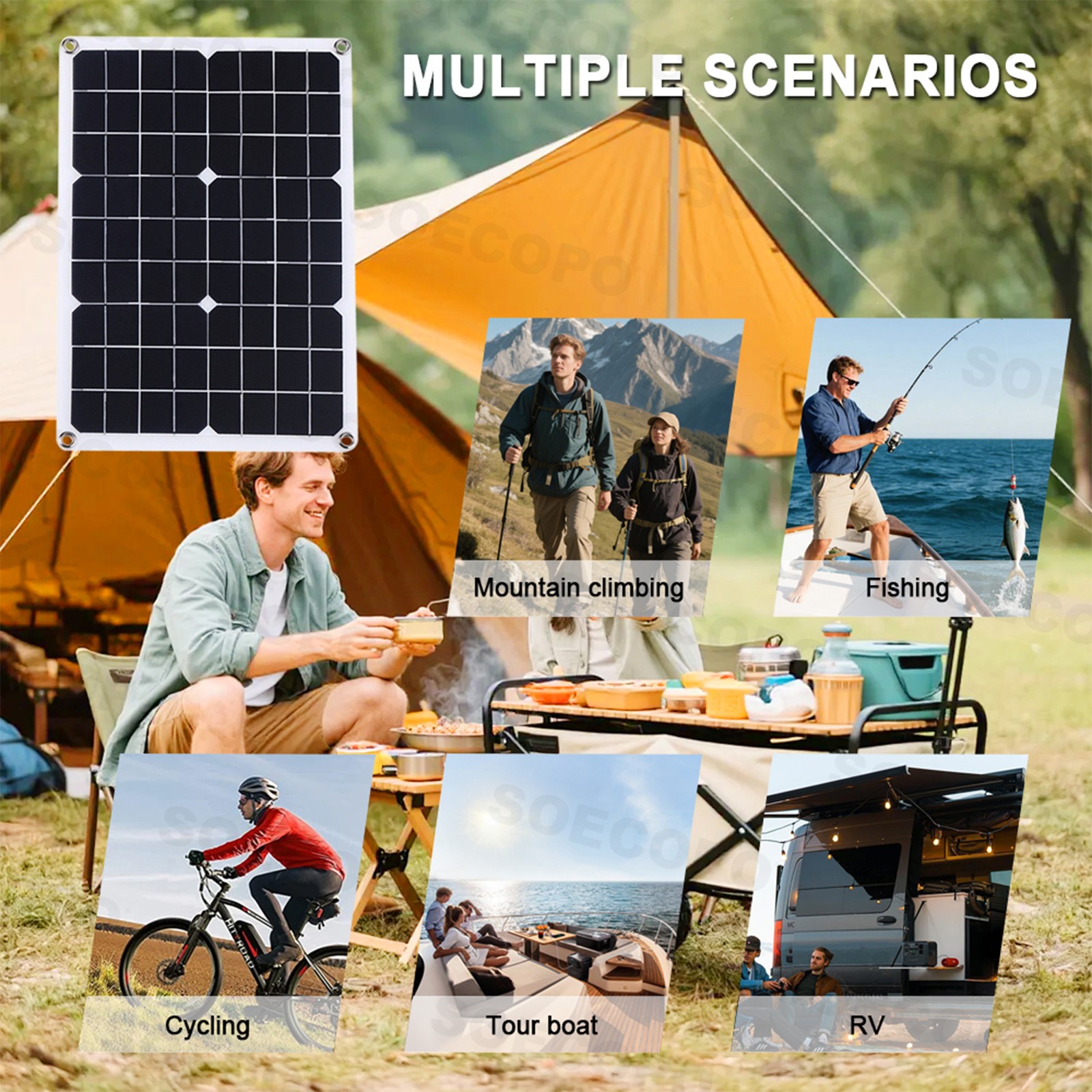 1500W Solar Panel Kit – 3 x 500W + 100A Controller + Extension Cord + Alligator