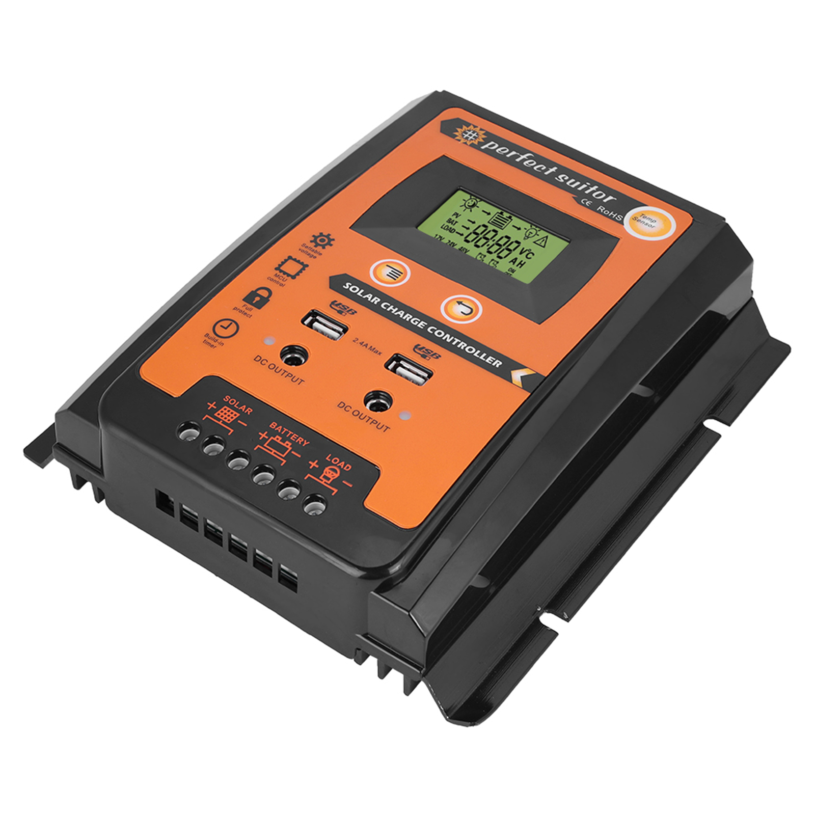 (50A)100/30 PWM&MPPT Fydun MPPT 12V/24V Solar Panel Solar Charge Controller New