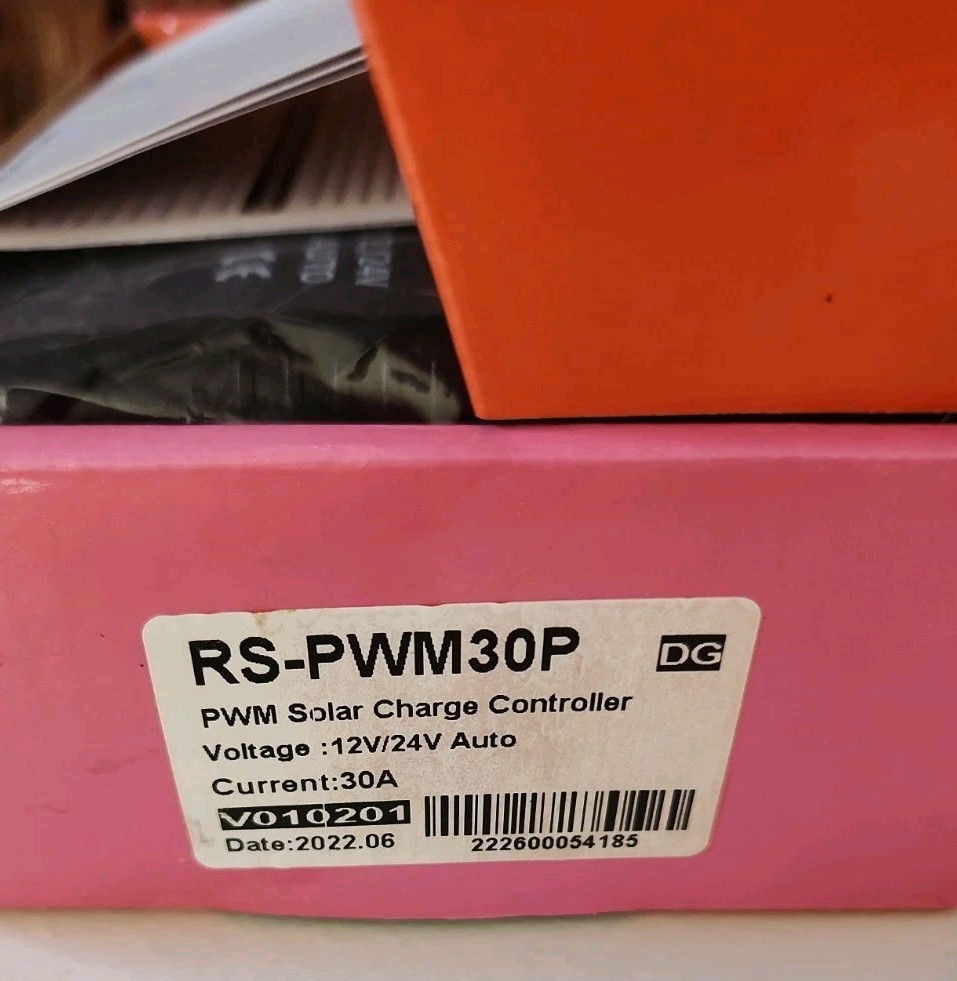 Rich Solar 30A PWM Charge Controller – 12V/24V AUTO – New IN BOX