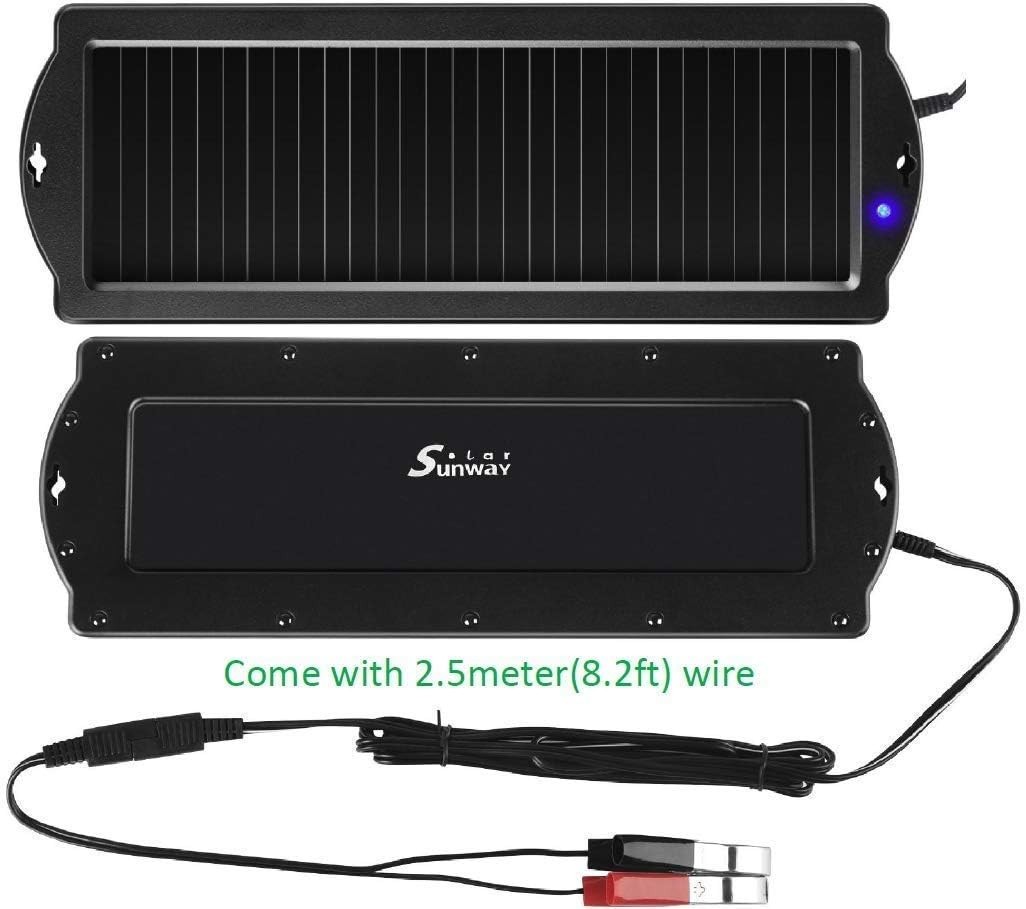 Car Battery Trickle Charger & Maintainer 12V Solar Panel Power Battery Charge…