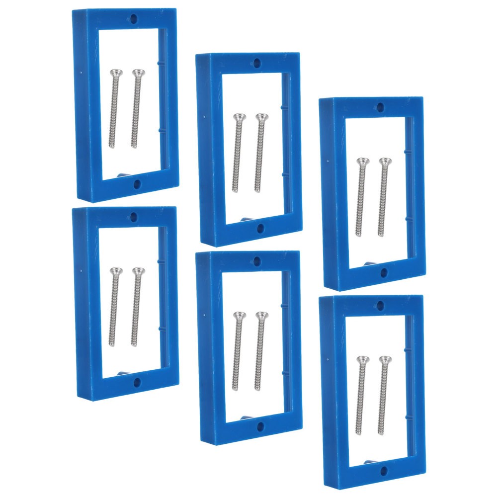 6pcs Single Gang Receptacle Outlet Box Extenders with Screws, Receptacle