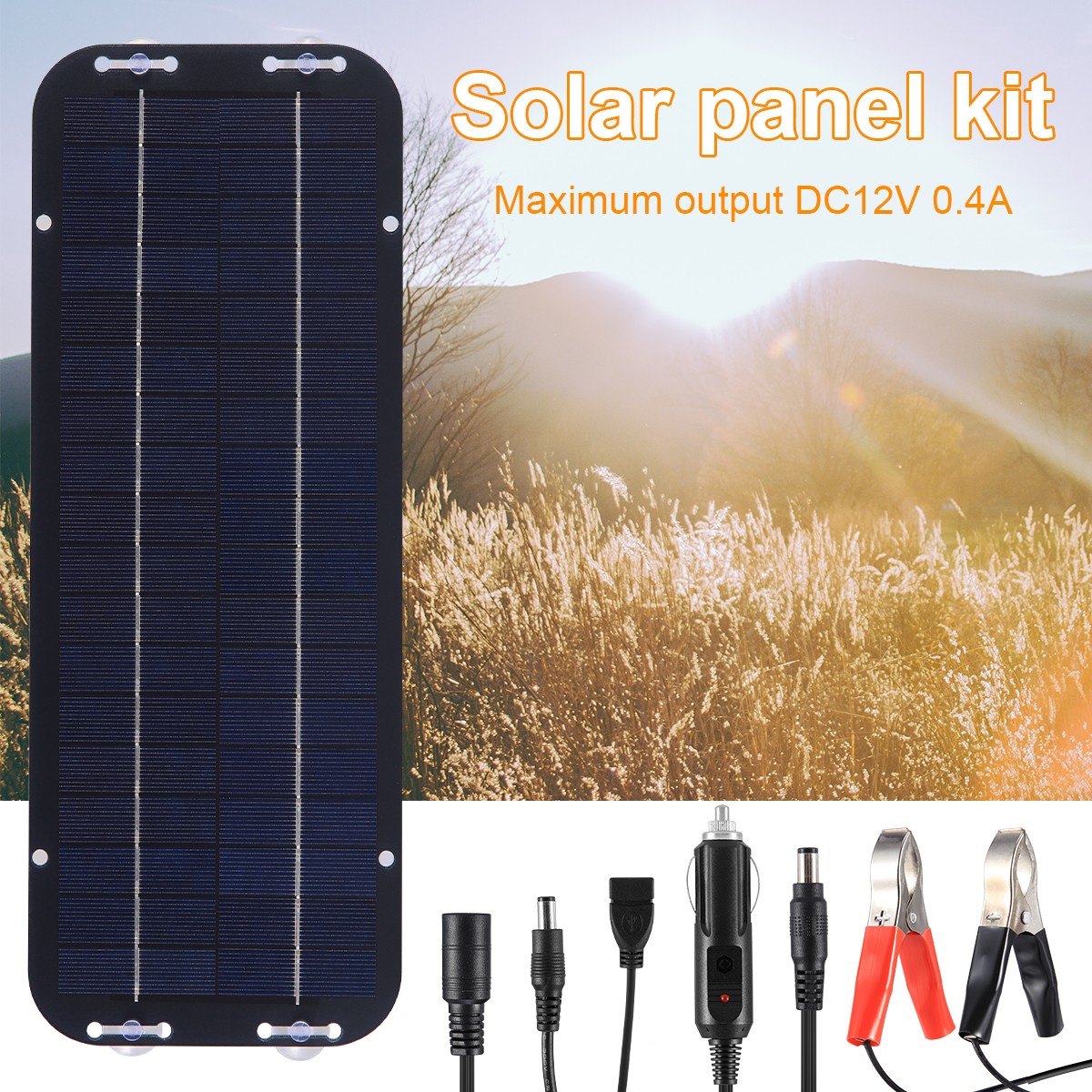 30W Solar Panel Kit 12 Volt Trickle Charger Battery Charger Maintenance Boat Car