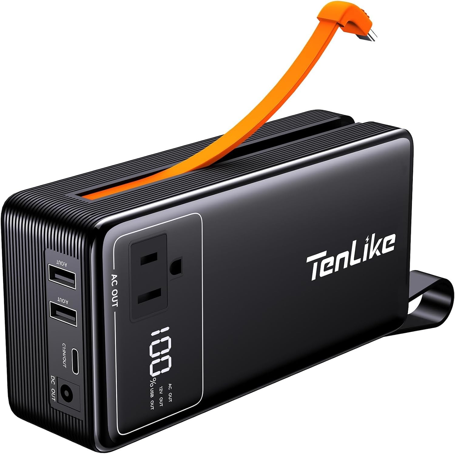 Portable Power Station 99.9Wh AC Outlet 60W Type C Black