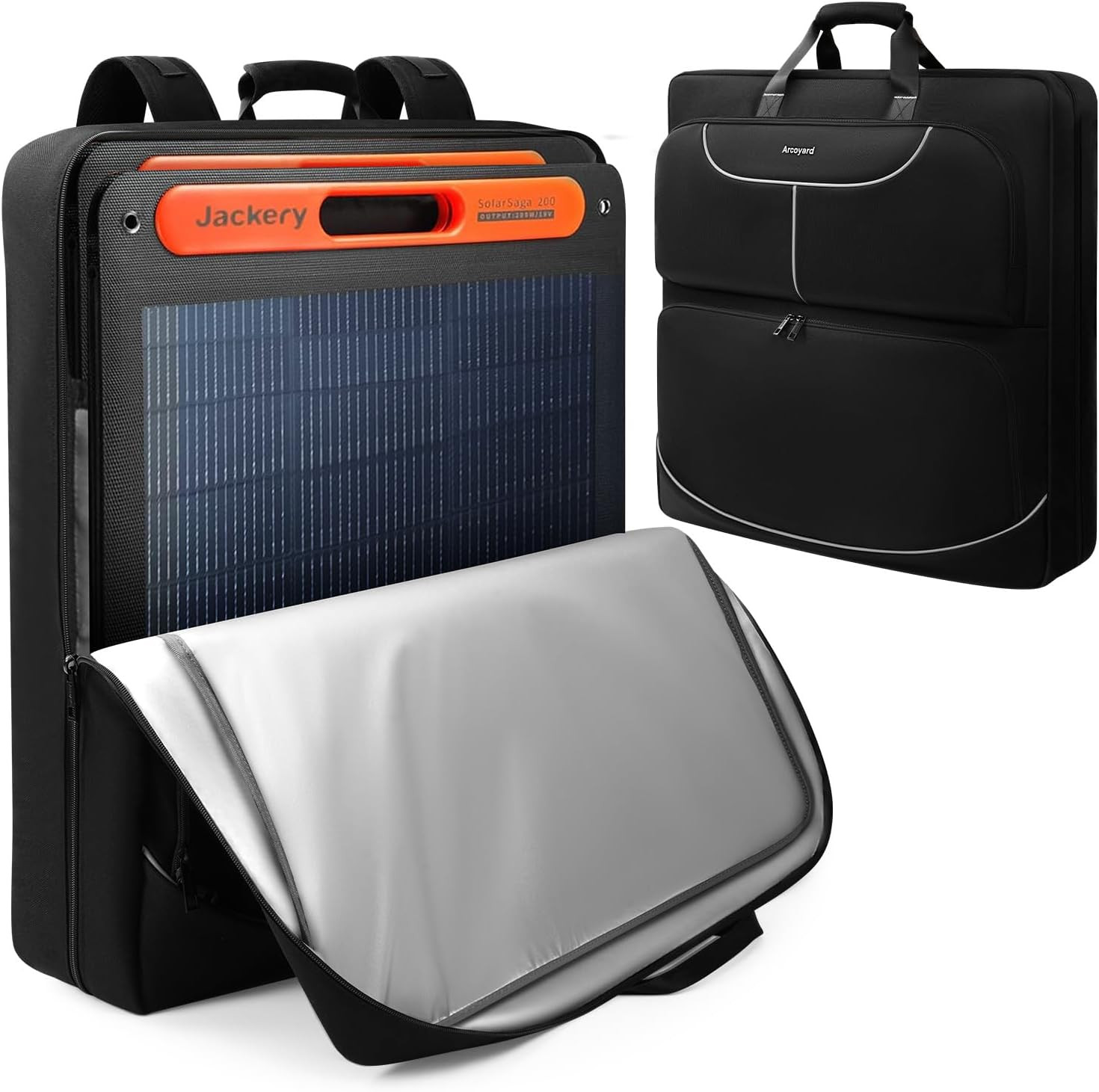 Solar Panel Carrying Case Compatible with Jackery Solarsaga 100W/200W for 2 Fold