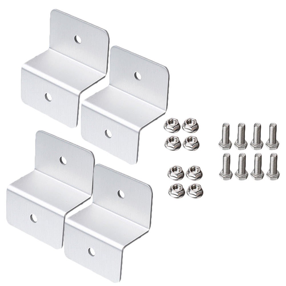 4pcs Solar Panel Mounting Z Support Brackets Boat RV Mounted Solar Panel Racks