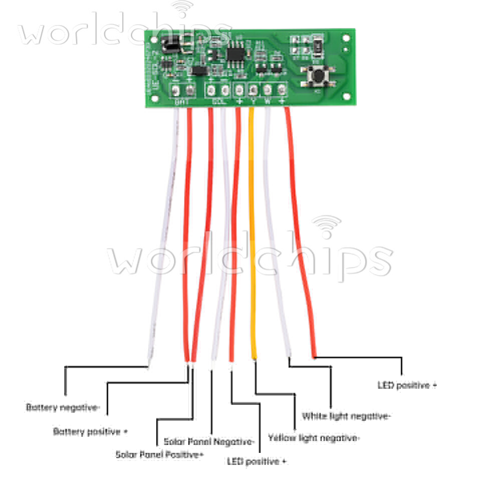 2 Color Solar Light Circuit Board Solar Wall Light Remote Control Drive Board