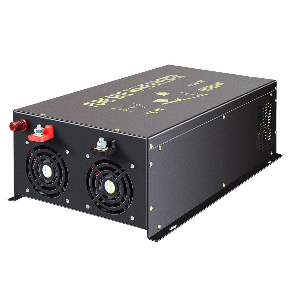 Pure Sine Wave Inverter 24V to 120V 240V 6000W MPPT Solar Charge Controller 60A
