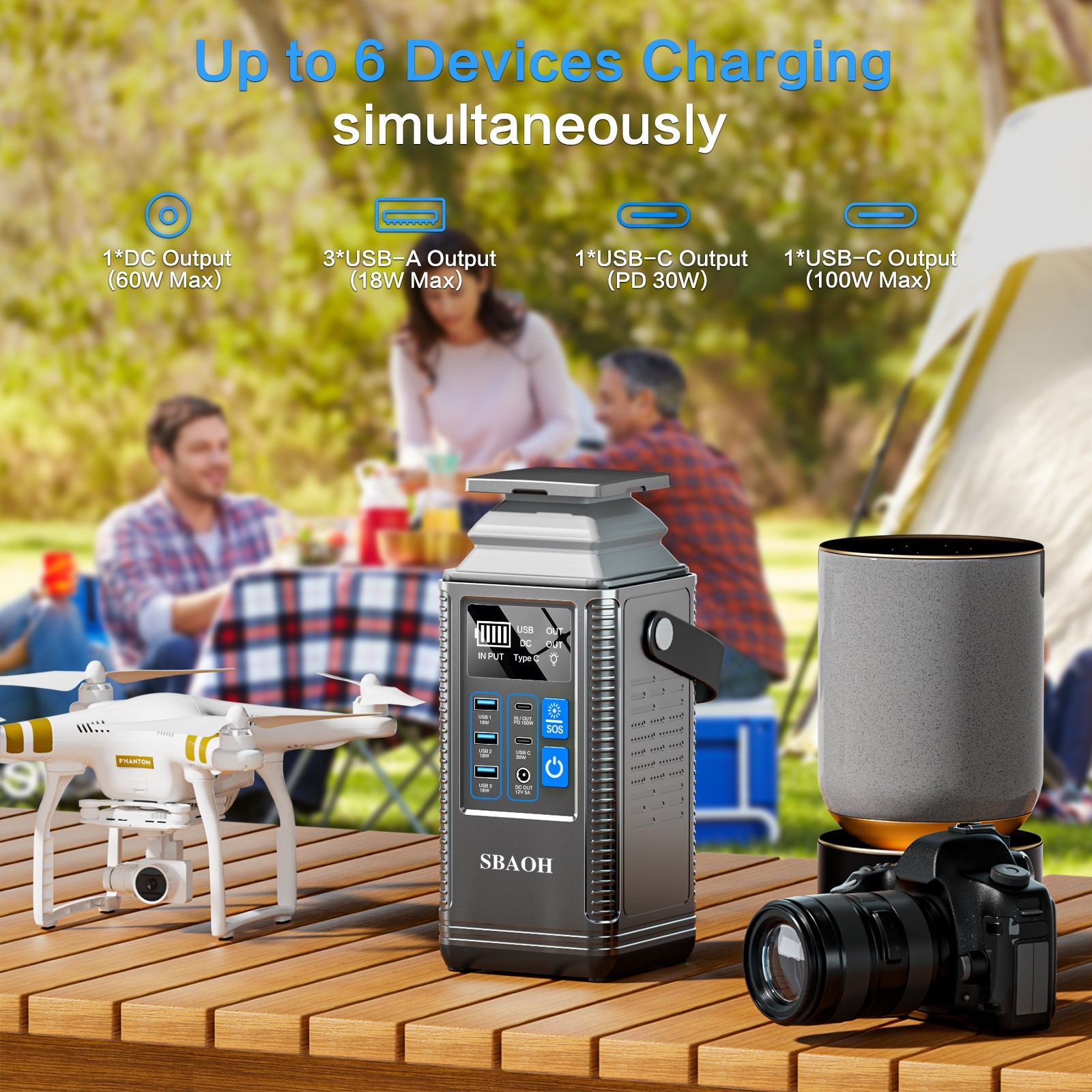 296Wh Portable Power Station 80000mAh Outdoor Battery | 3–7 Days Delivery