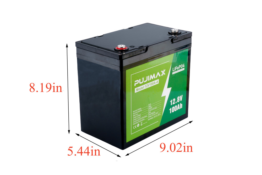 LiFePO4 12V 100AH Lithium Deep Cycles Battery for Solar RV Off-grid Marine Boat