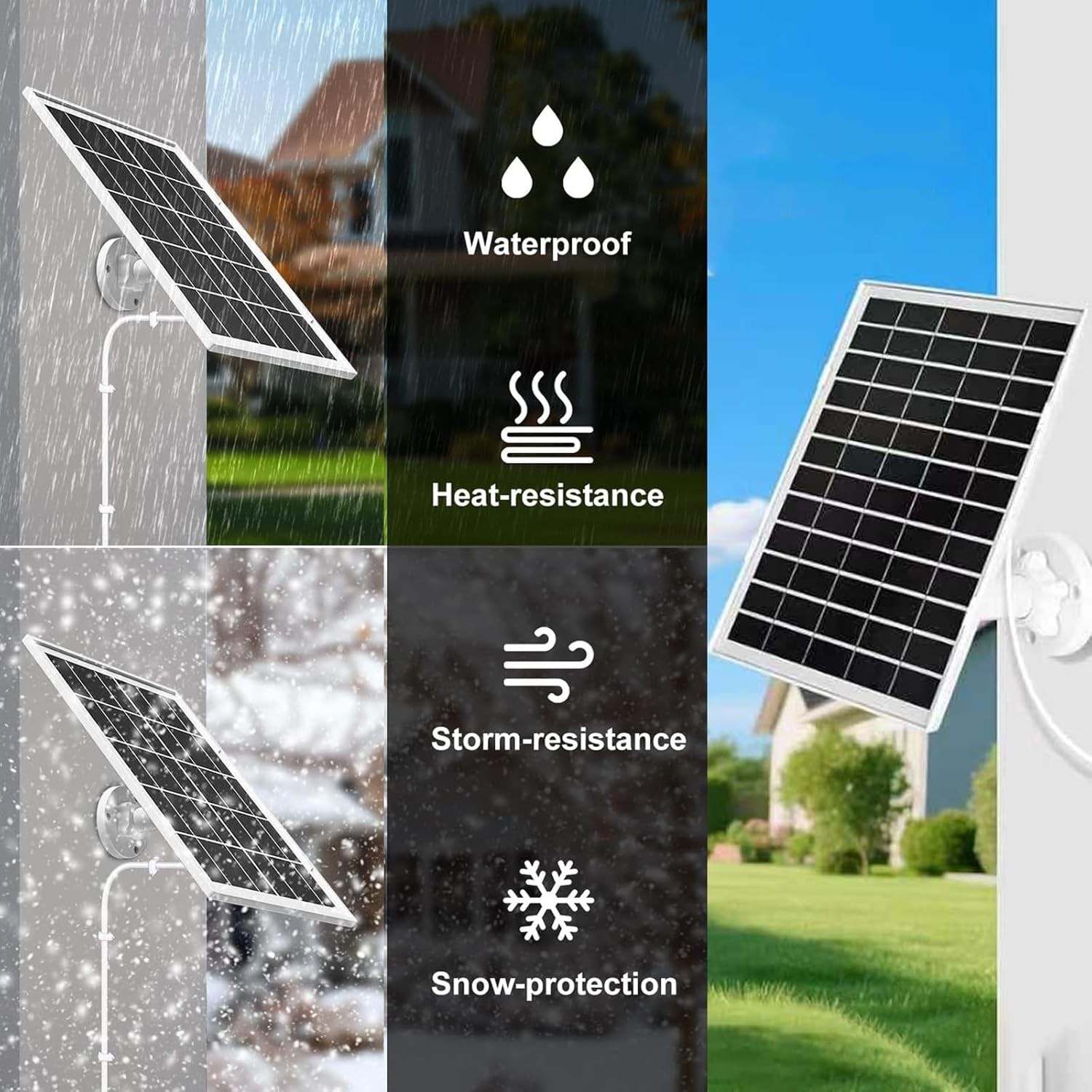 Panel Charger 8W 4 Pack Compatible Arlo Essential VMA6600 Solar Generation 2025