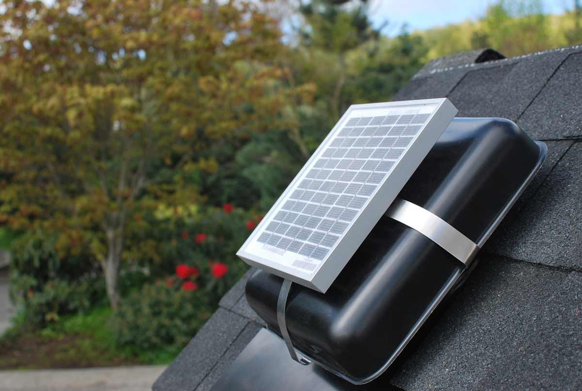 Solar Roof Vent – Solar Attic Fan – Solar RVOblaster with “Brown” Vent