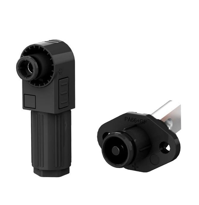 Black 1500V DC PV Single Core Quick Coupling Connector for Solar Ground Mounts