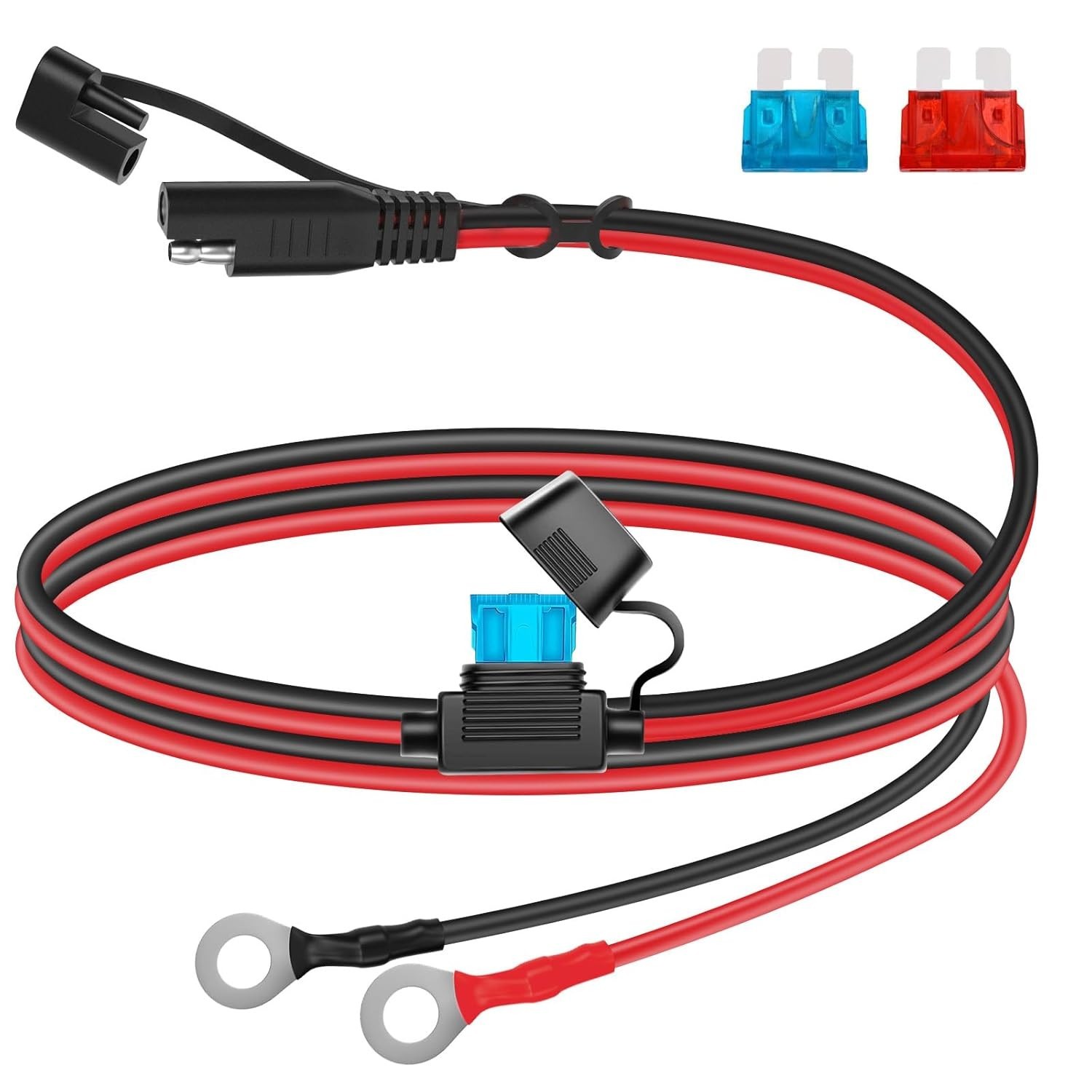 Versatile 2FT SAE Battery Connector – Reliable Extension Cable for Outdoor Use