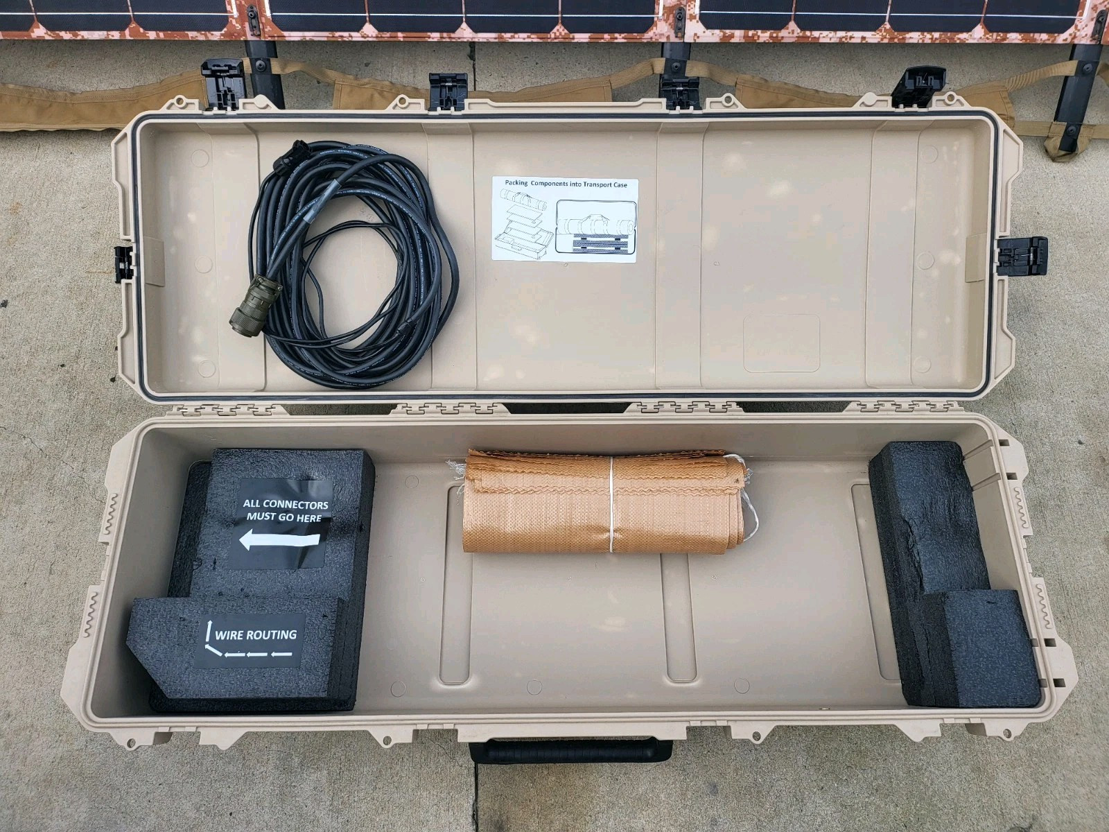Nishati Portable Expedition Solar Array 420 Watt Military Surplus Free Ship
