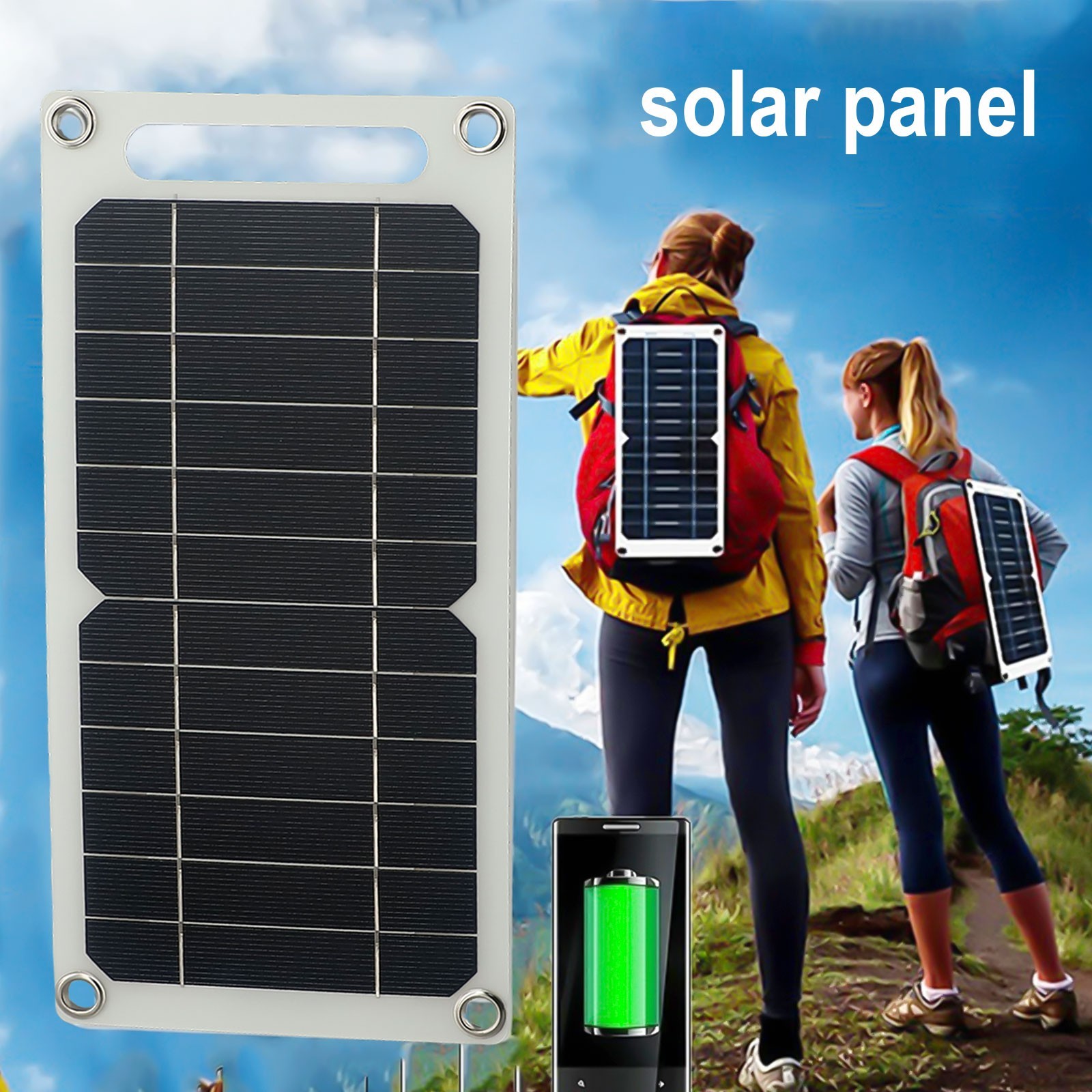10W 5V Flexible Solar Panels For Mobile Phone Chargers And Outdoor Solar Kits