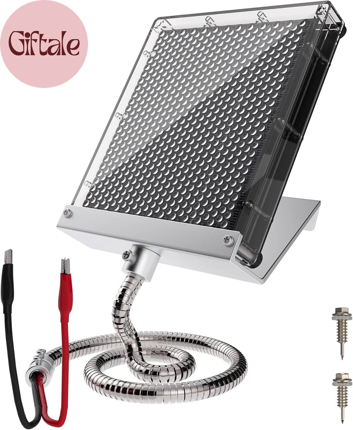 6V Solar Panel Battery Charger for Deer Feeder, 1.7W Waterproof Solar Panel with