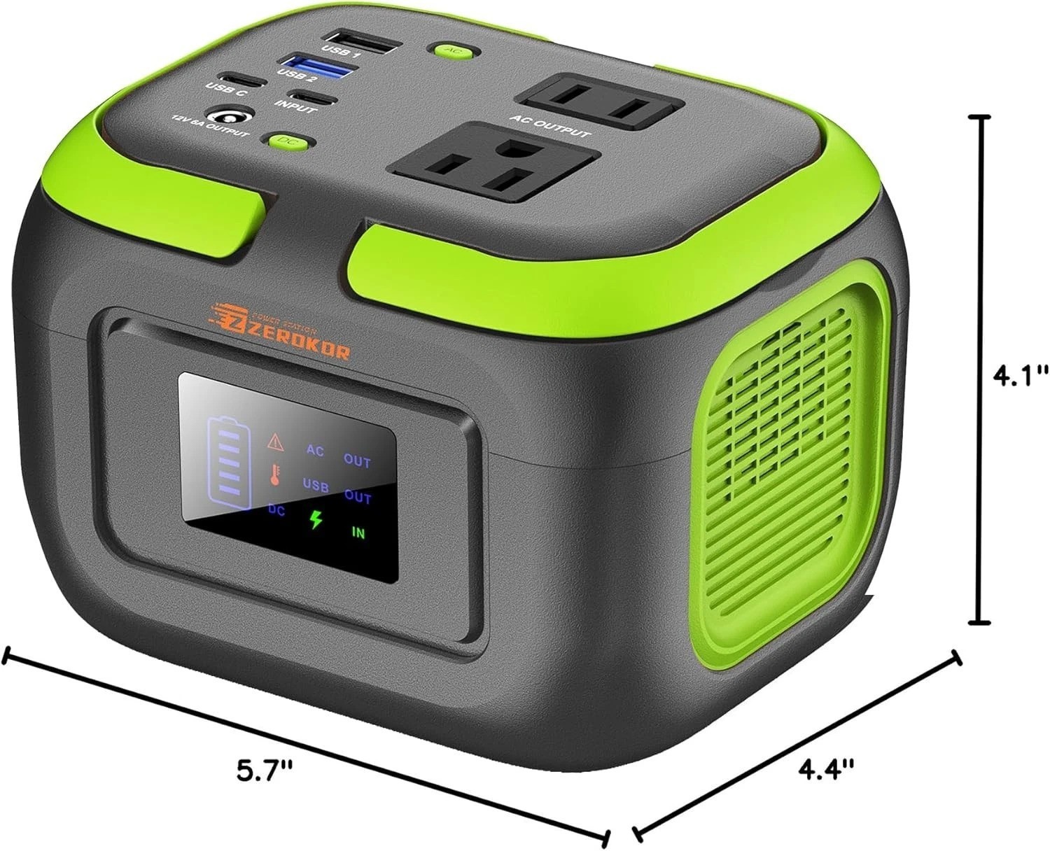 Compact 120W Power Station Solar Backup Battery Generator Lightweight