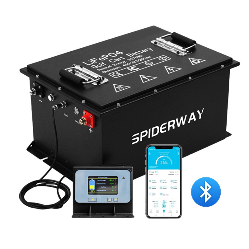 36V 105Ah Golf Cart LiFePO4 Lithium Battery 200A BMS A+Cell W/25A Charger 7.68kW