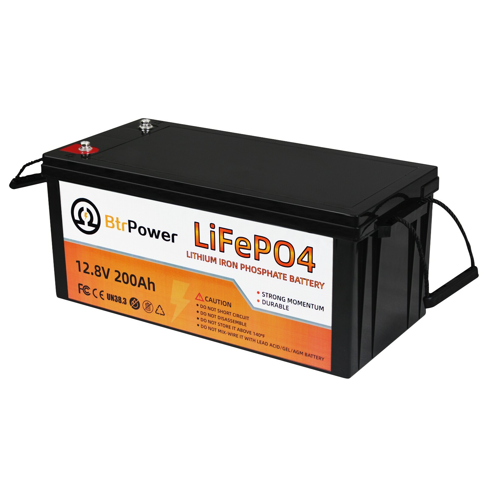 12.8V 200Ah Lithium Battery 200A BMS LifePO4 Deep Cycle Solar Marine Solar RV
