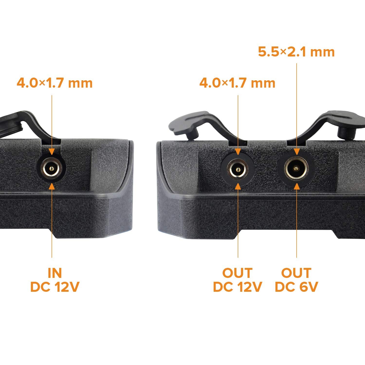 Solar Panel Trail Camera Charger Kit 12V/1A 6V/1.5A, 2000mAh Waterproof Battery