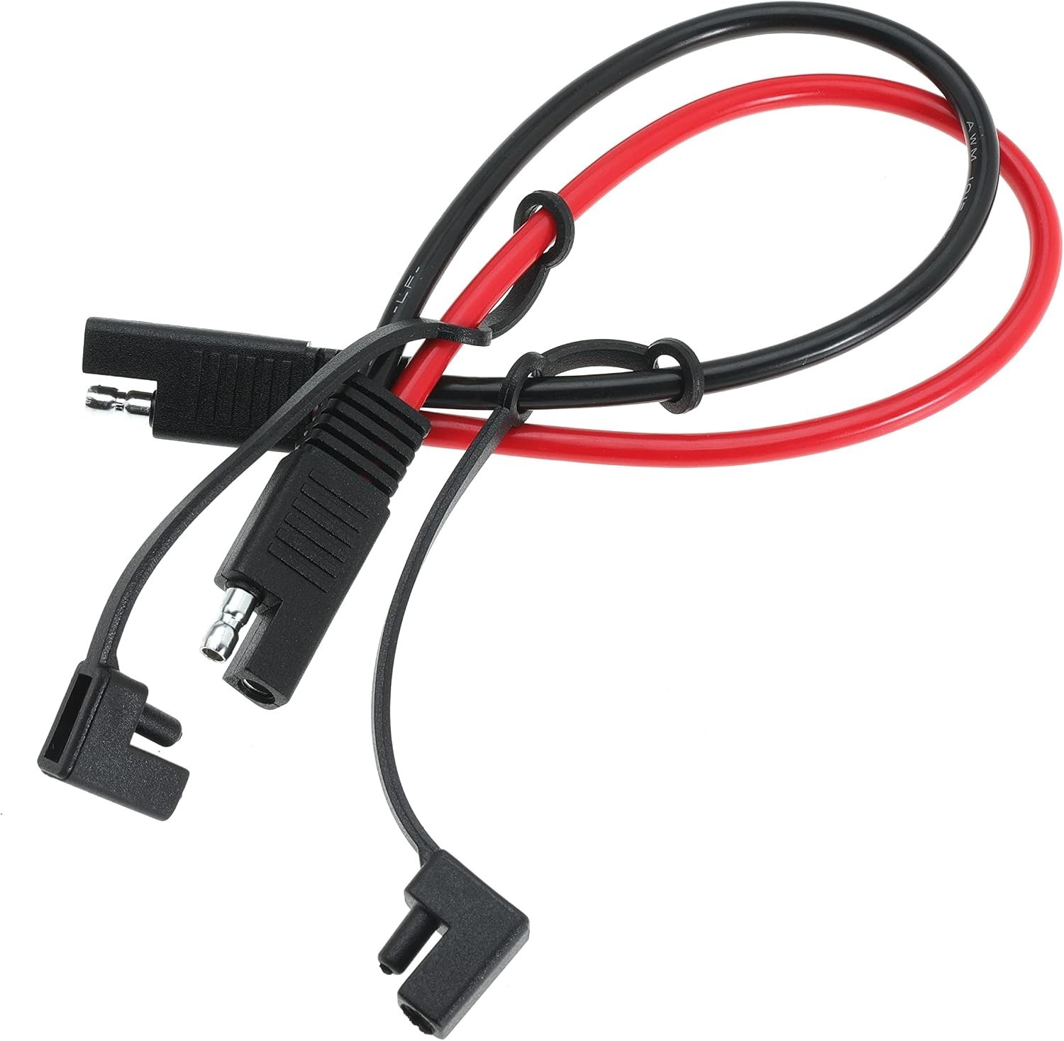 10AWG SAE Extension Cable 1ft Compatible Solar RV Automotive Dual Prong