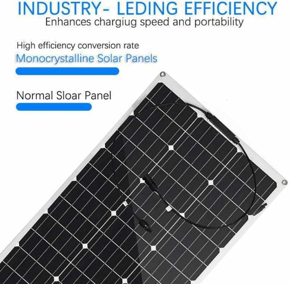 150W 300W Flexible Solar Panel Mono 12V Portable for Camping Home RV Boat Marine