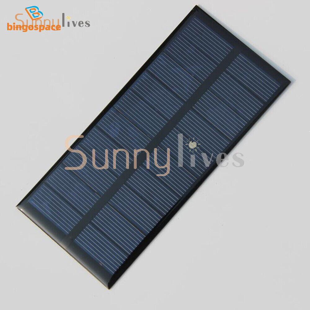 2V/5V/6V/12V Monocrystalline Solar Panel Module For Motor Toys Lawn Lamp New