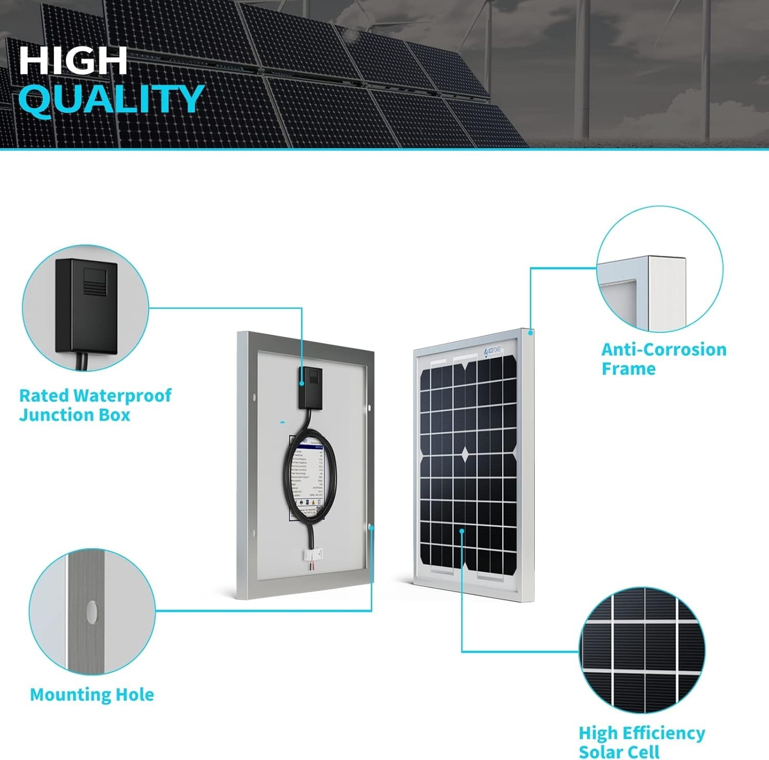 Effortless Battery Maintenance: 5W Waterproof 12V Solar Charger for All Vehicles