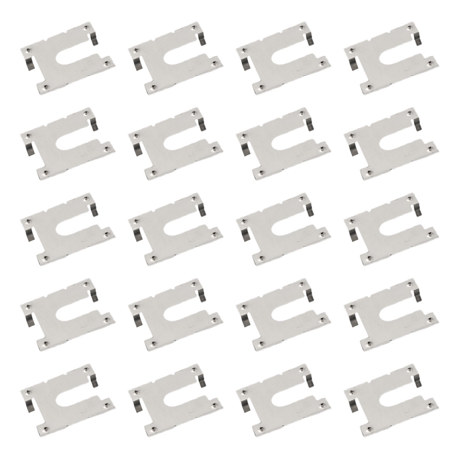 Solar Energy Grounding Lug Silver Solar Panels Stainless Steel 20pcs Earth Plate