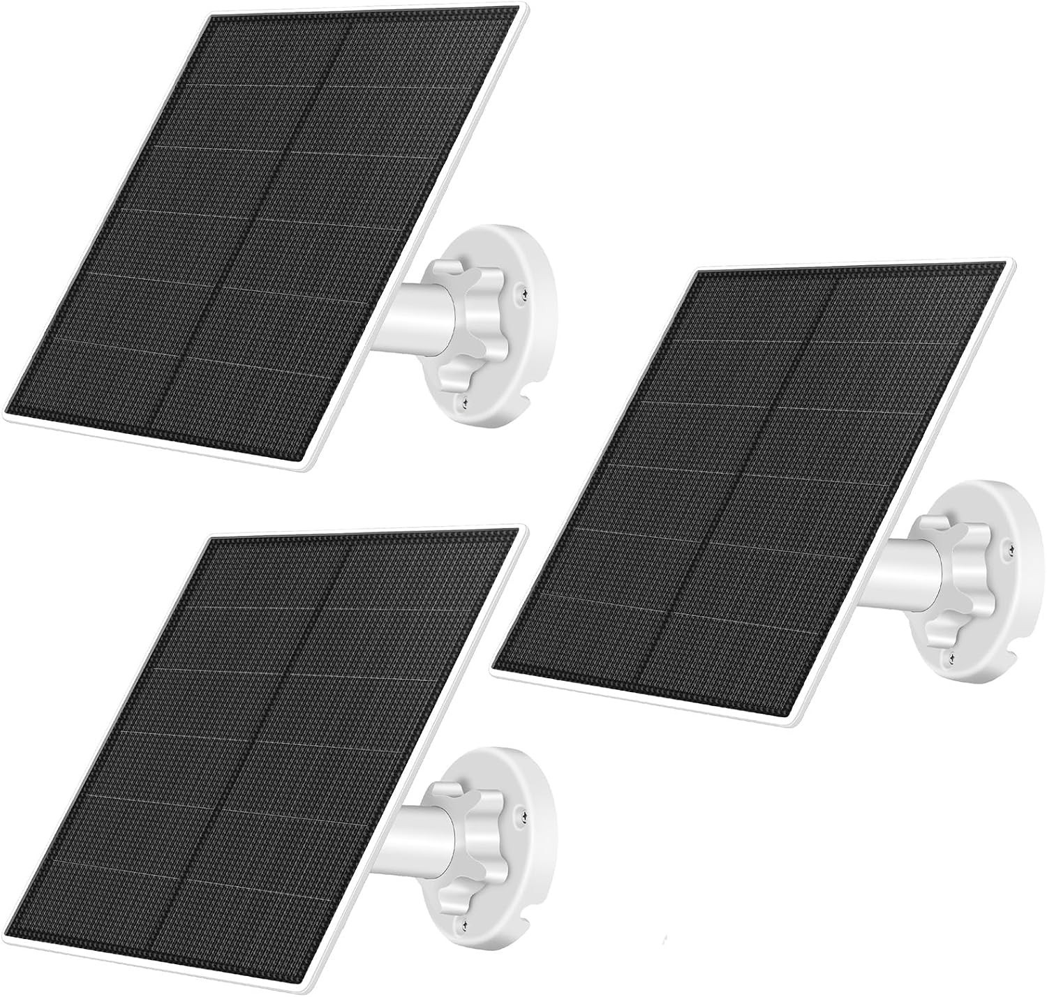 Outdoor Security Camera Solar Panel Charger, 5W, USB C/Micro USB, Waterproof